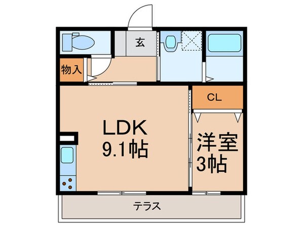 D-room　KasumiⅡの物件間取画像